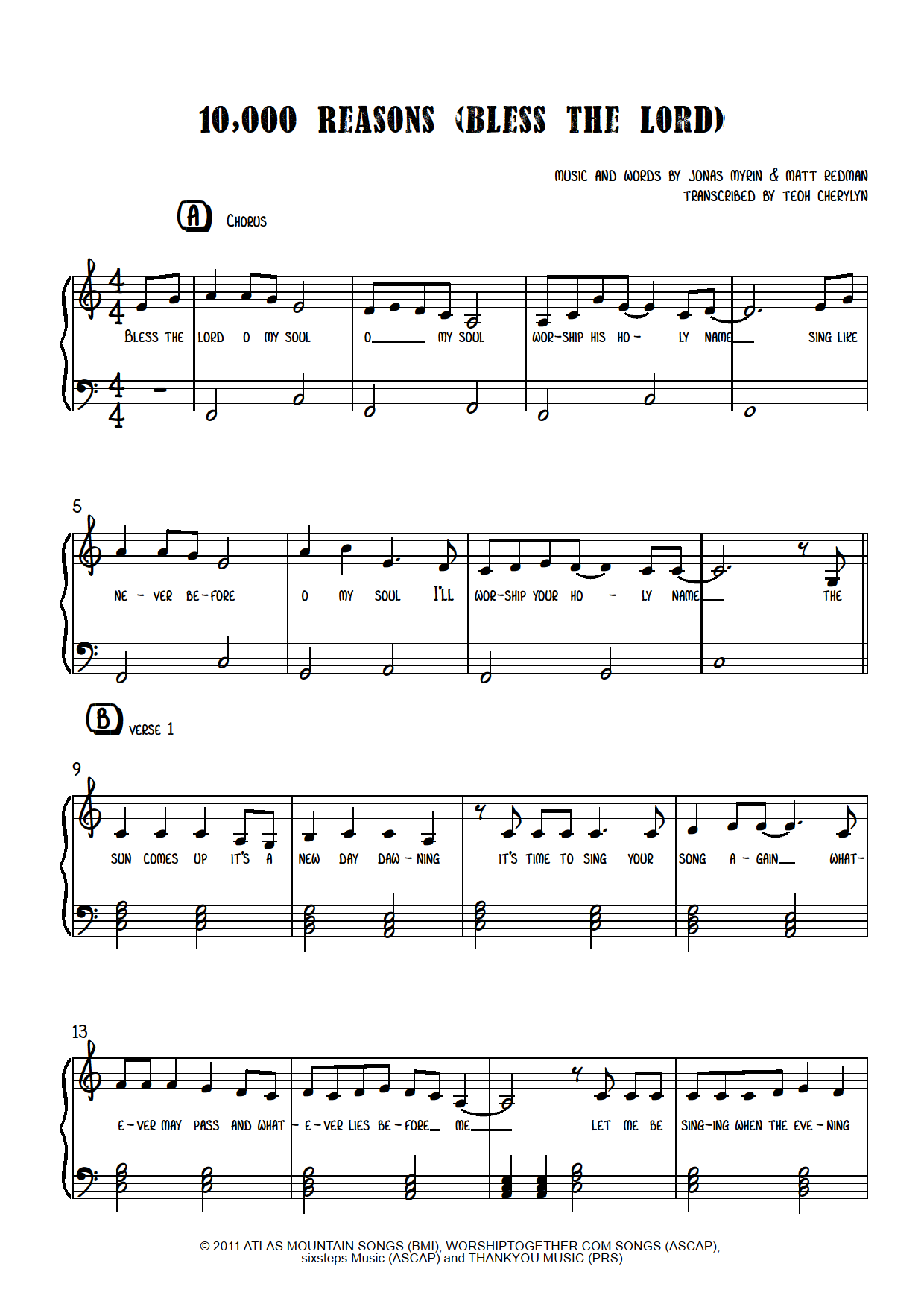 sinach way maker piano solo sheet preview